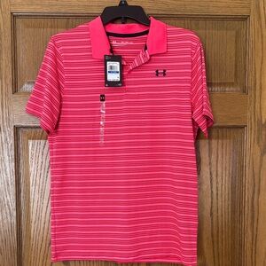 Under Armour YXL Vibrant Pink Polo Shirt